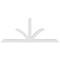 Ekena Millwork Richland Architectural Grade PVC Gable Bracket, 84"W x 35"H x 4"D x 4"F, 10/12 Pitch GBP084X35X0404RIC00 - alternate 5